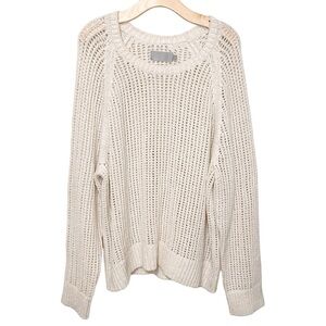 VINCE Open Knit Sweater, XXL